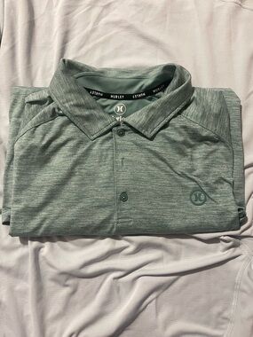 Hurley Men's Soft Green Polo